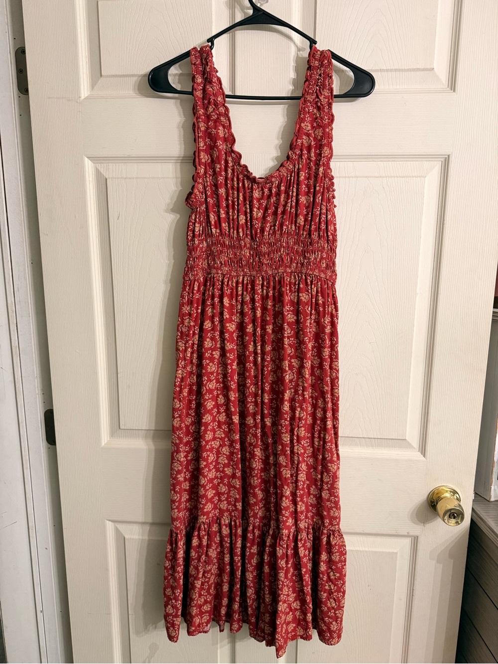 Patrons of Peace Floral Maxi Dress with Ruffle Hem
